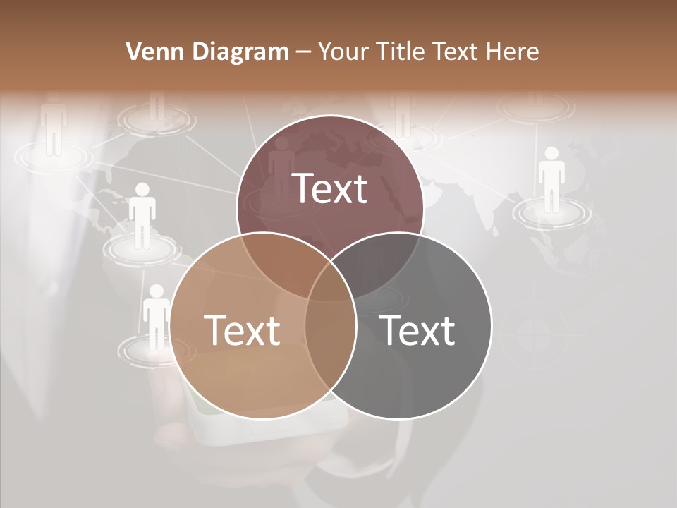 People Phone Notebook PowerPoint Template