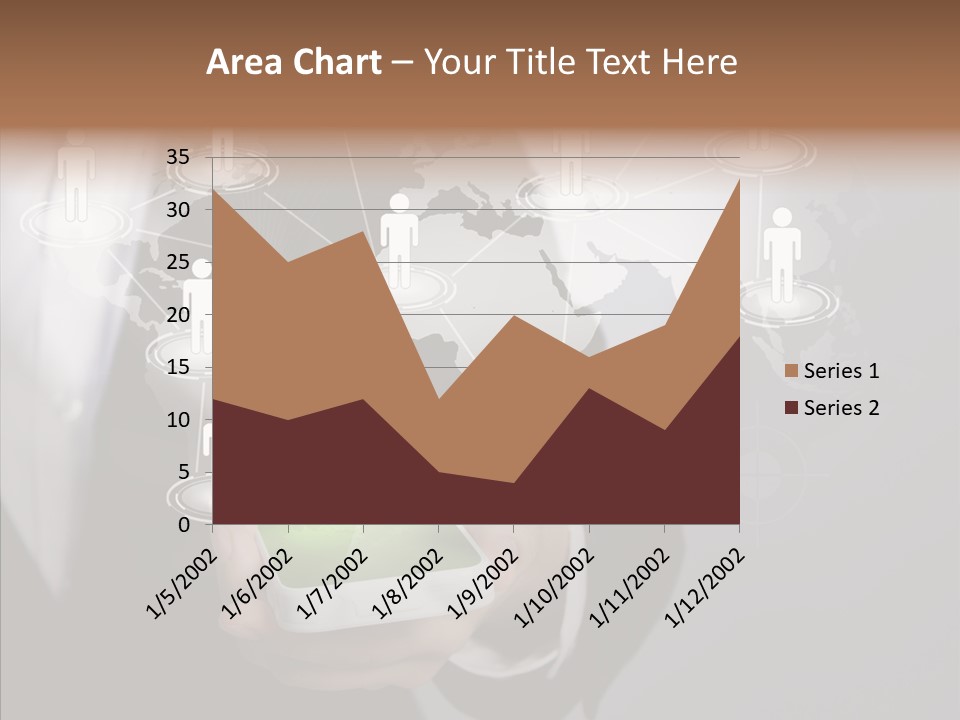 People Phone Notebook PowerPoint Template