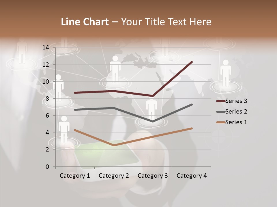 People Phone Notebook PowerPoint Template