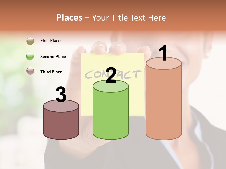 Management Man Positive PowerPoint Template