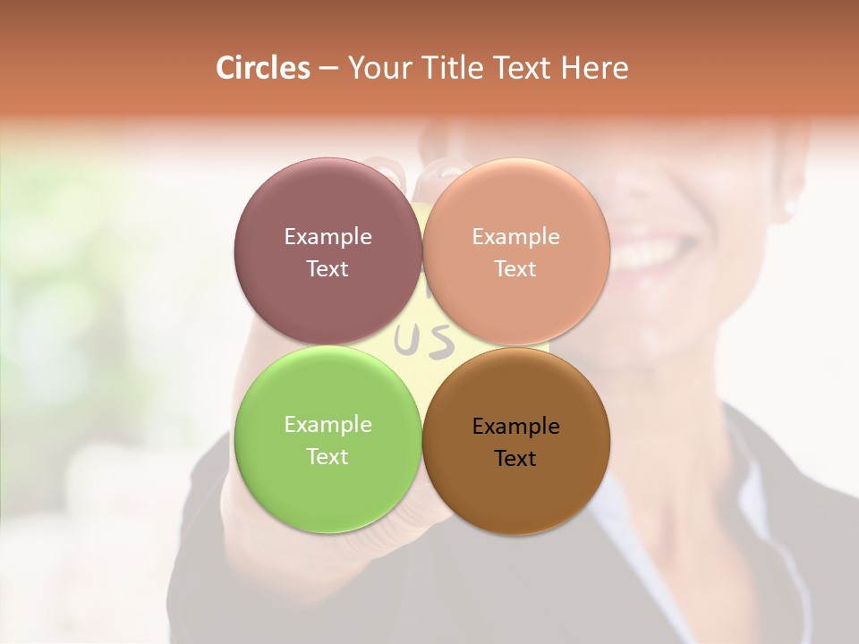 Management Man Positive PowerPoint Template