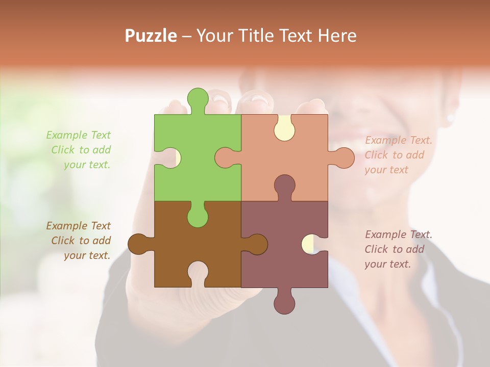 Management Man Positive PowerPoint Template