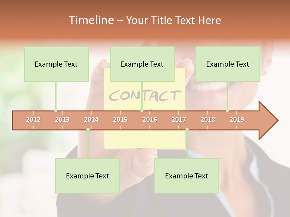 Management Man Positive PowerPoint Template