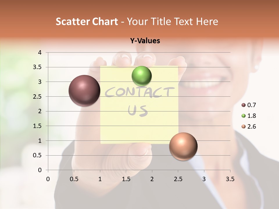 Management Man Positive PowerPoint Template