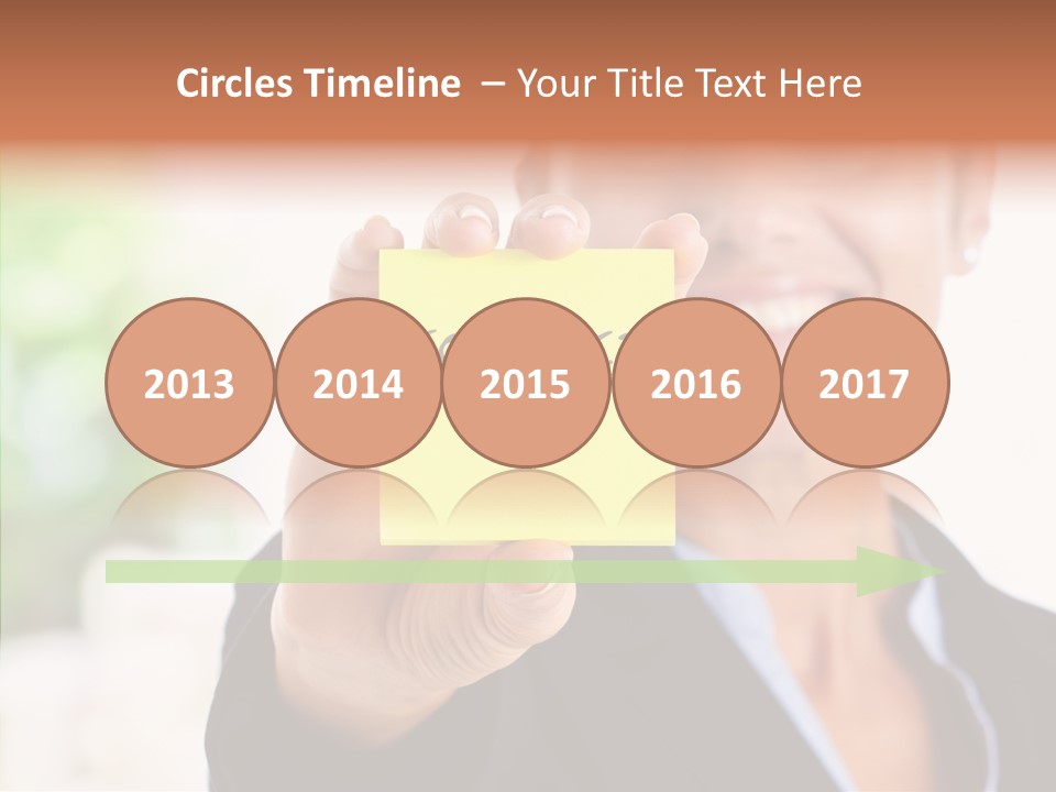 Management Man Positive PowerPoint Template