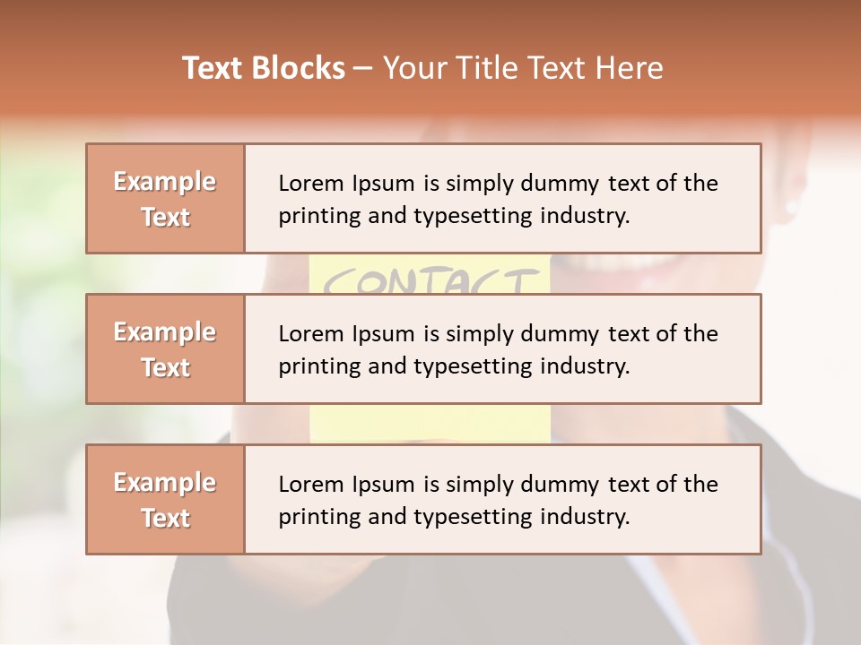 Management Man Positive PowerPoint Template
