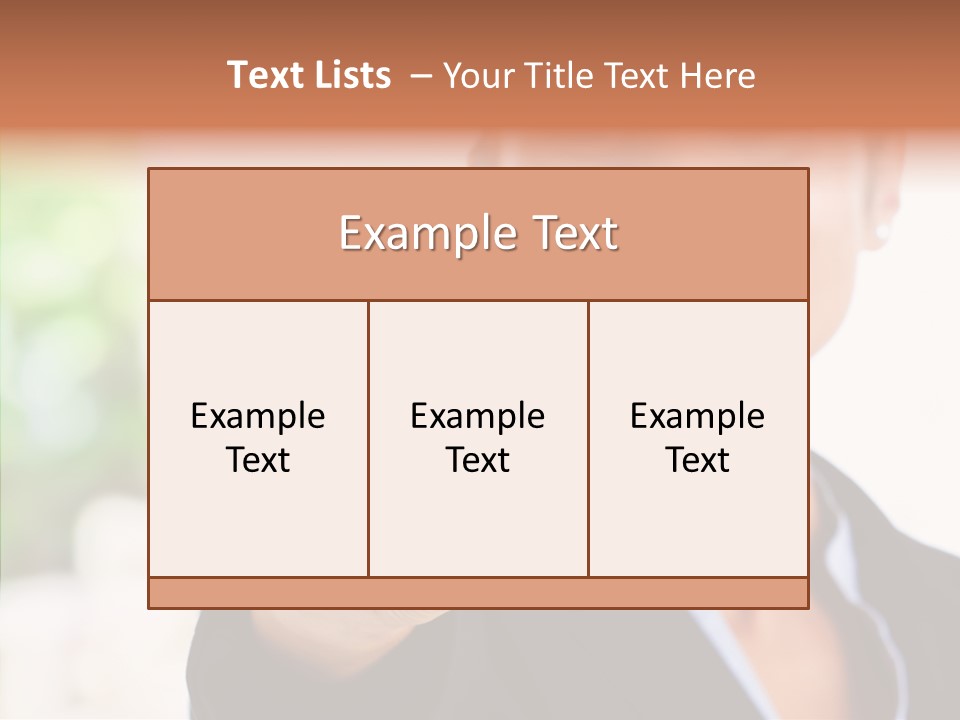 Management Man Positive PowerPoint Template