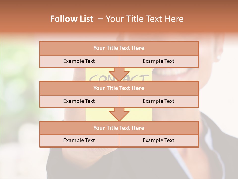 Management Man Positive PowerPoint Template