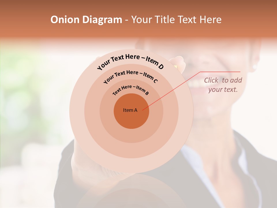 Management Man Positive PowerPoint Template