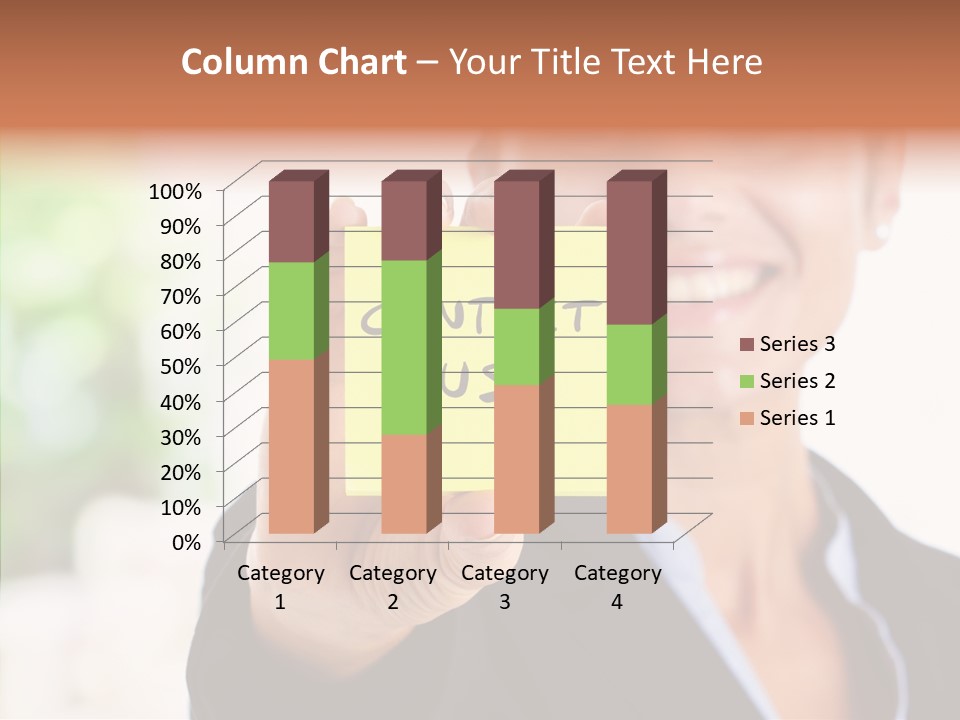 Management Man Positive PowerPoint Template