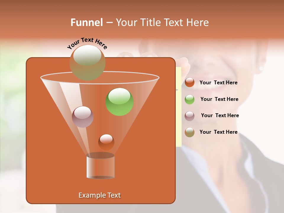Management Man Positive PowerPoint Template