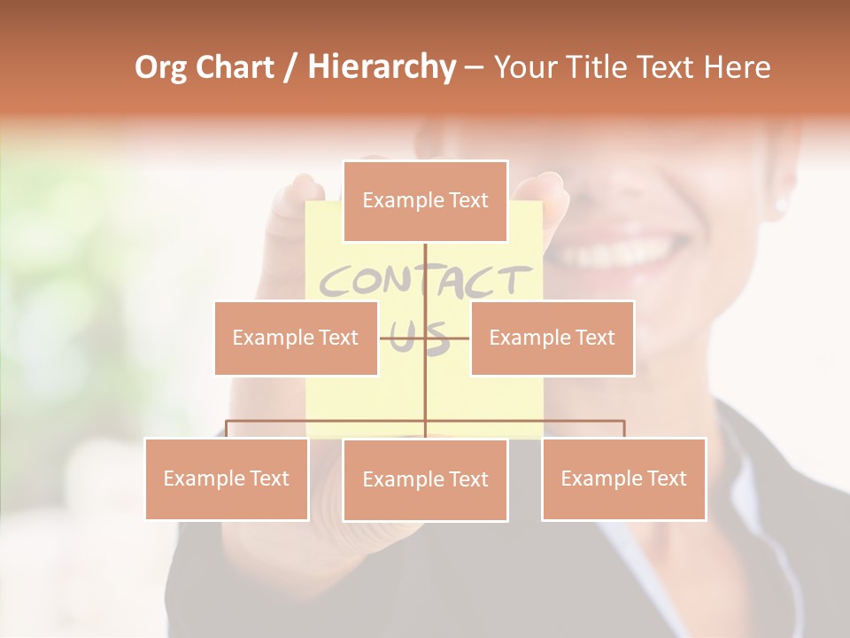 Management Man Positive PowerPoint Template