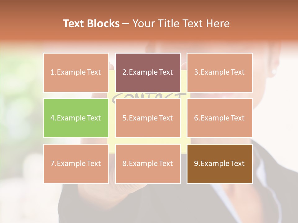 Management Man Positive PowerPoint Template