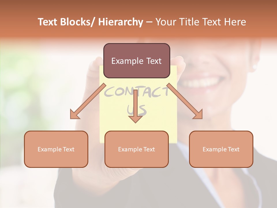Management Man Positive PowerPoint Template