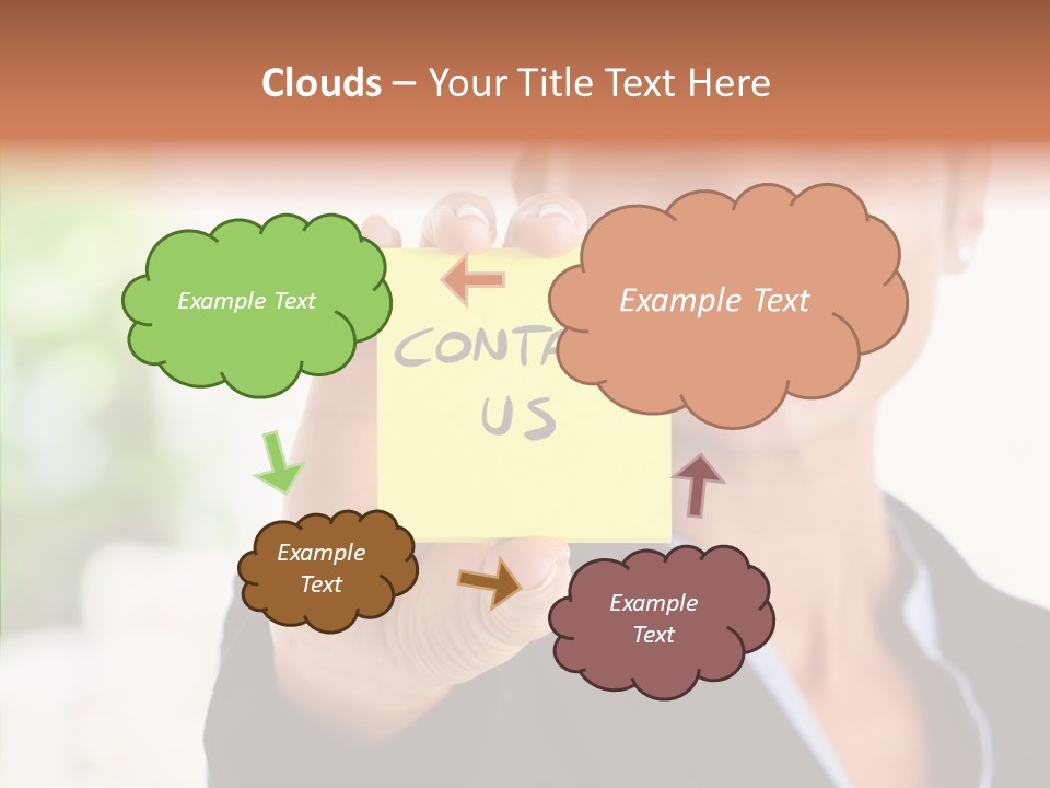 Management Man Positive PowerPoint Template