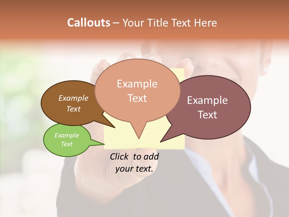Management Man Positive PowerPoint Template