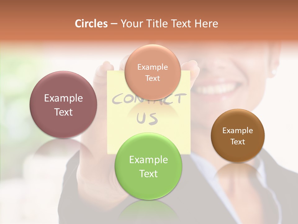 Management Man Positive PowerPoint Template