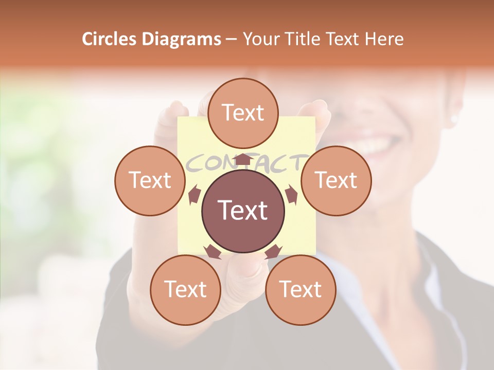 Management Man Positive PowerPoint Template