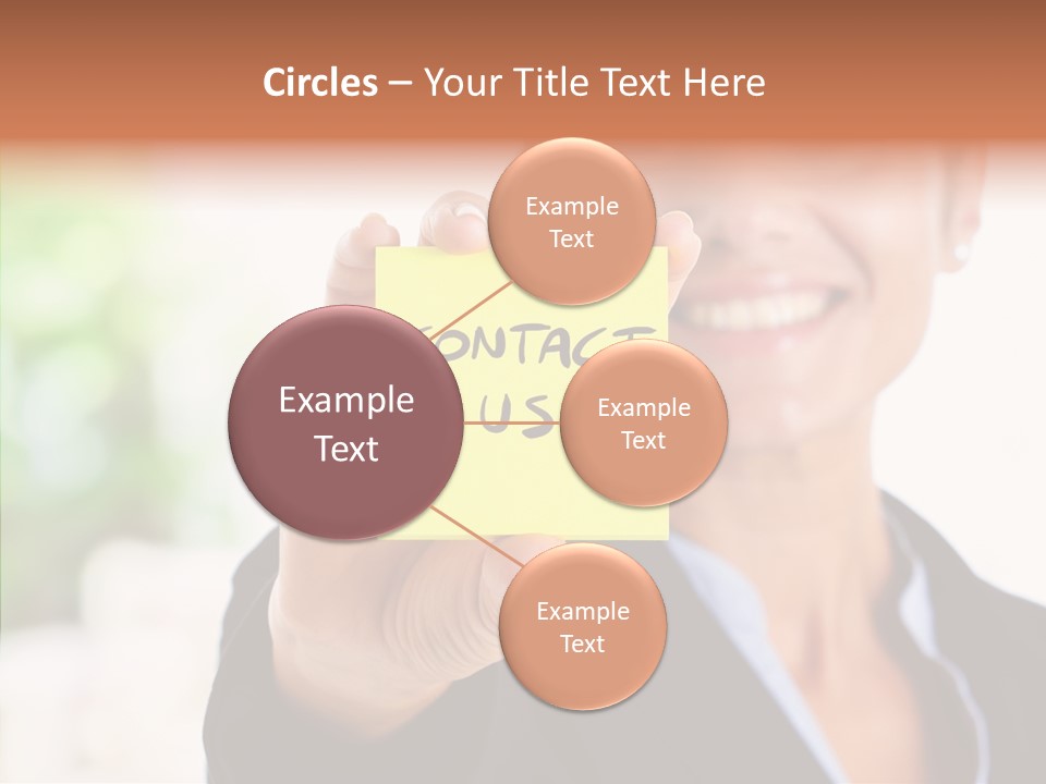 Management Man Positive PowerPoint Template