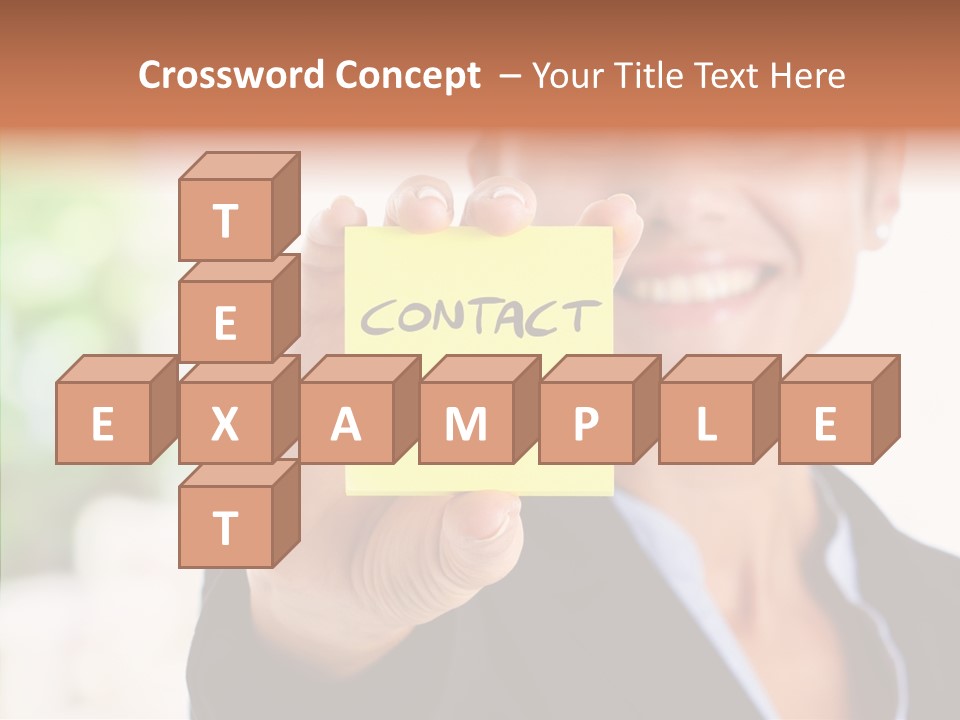 Management Man Positive PowerPoint Template