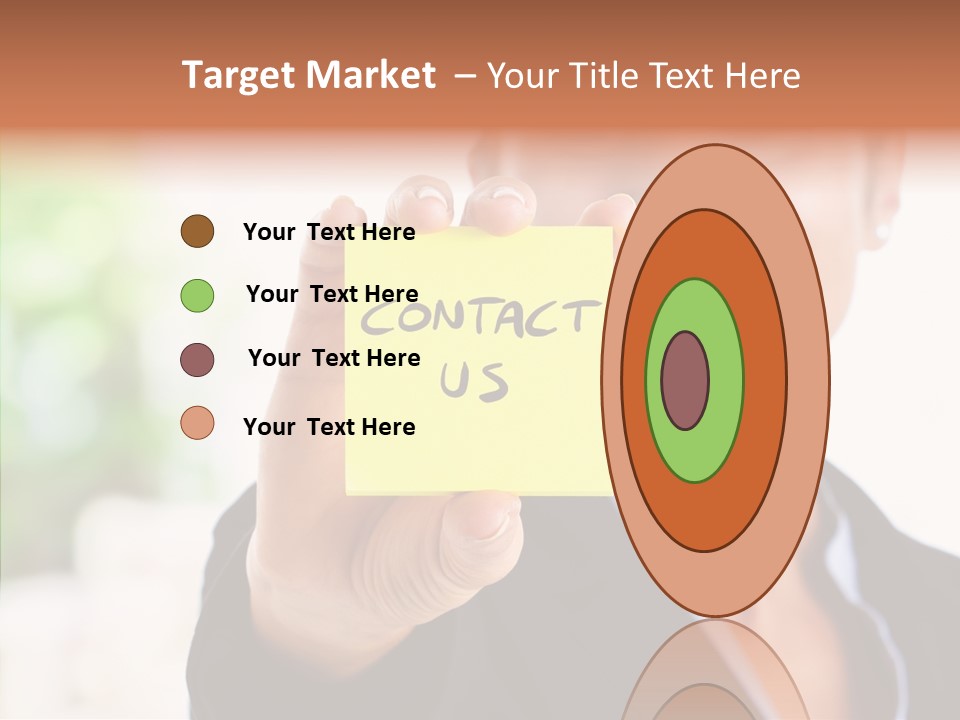 Management Man Positive PowerPoint Template