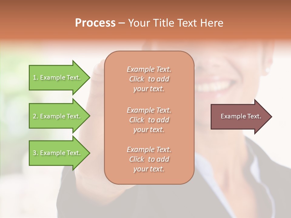 Management Man Positive PowerPoint Template