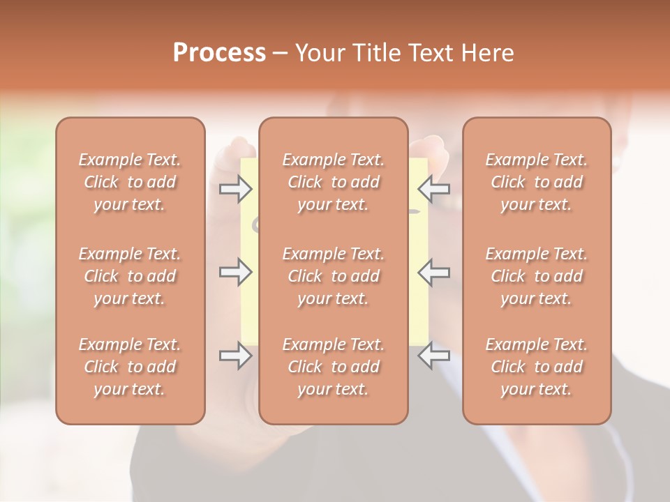 Management Man Positive PowerPoint Template
