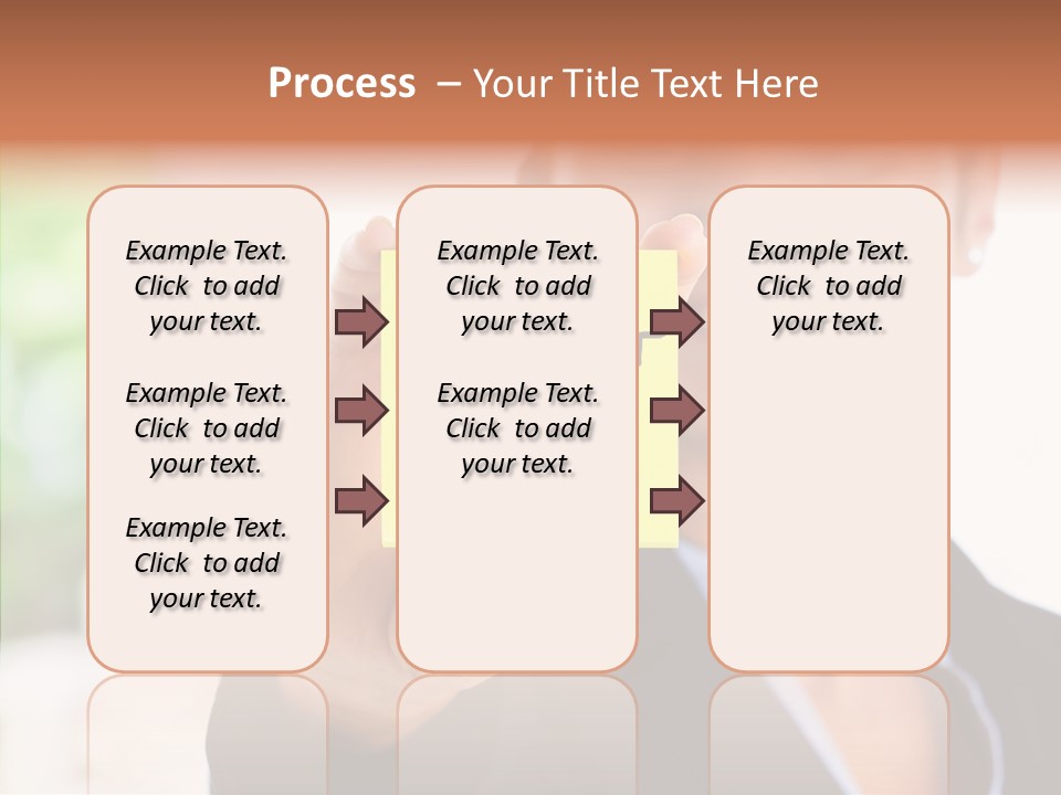 Management Man Positive PowerPoint Template