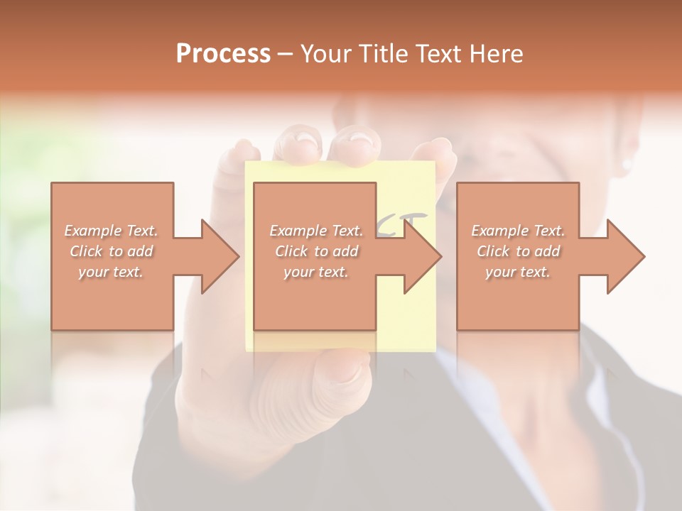 Management Man Positive PowerPoint Template
