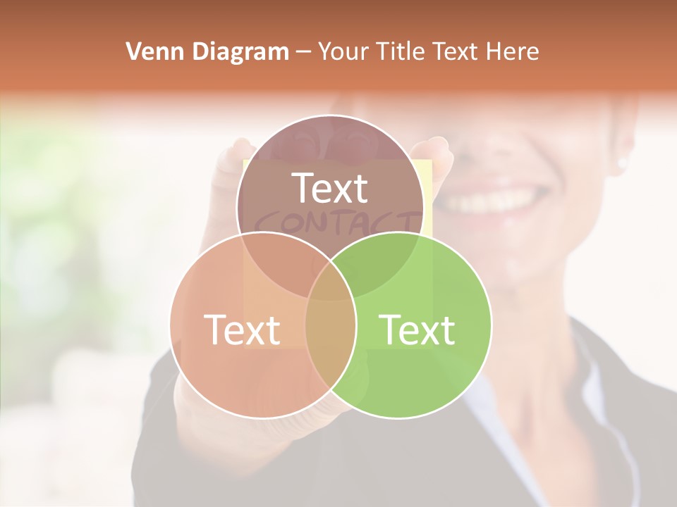 Management Man Positive PowerPoint Template