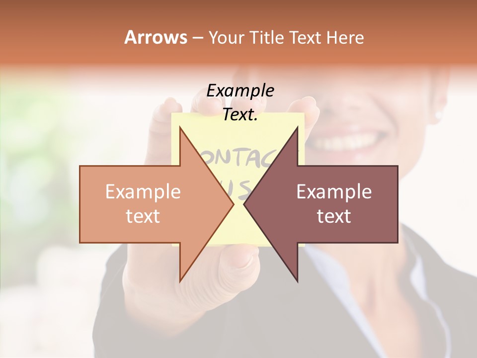 Management Man Positive PowerPoint Template