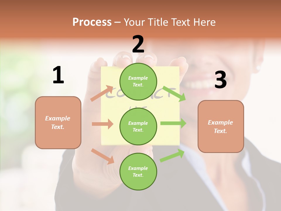 Management Man Positive PowerPoint Template