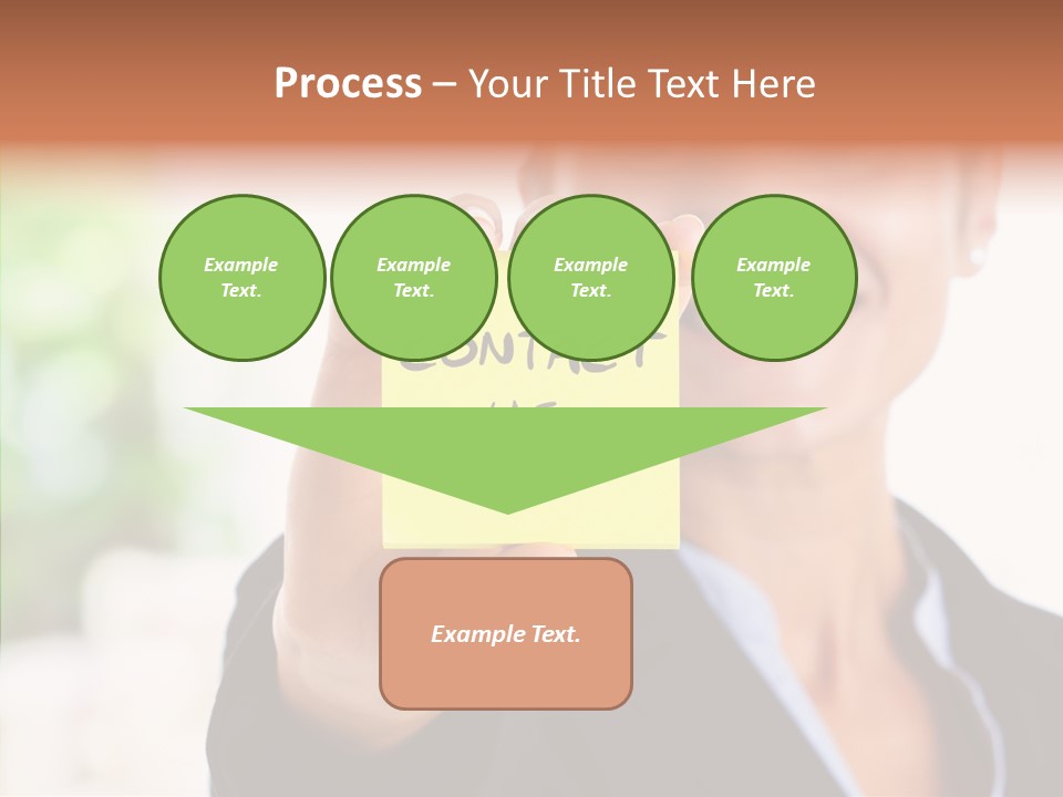 Management Man Positive PowerPoint Template