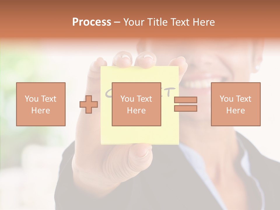 Management Man Positive PowerPoint Template