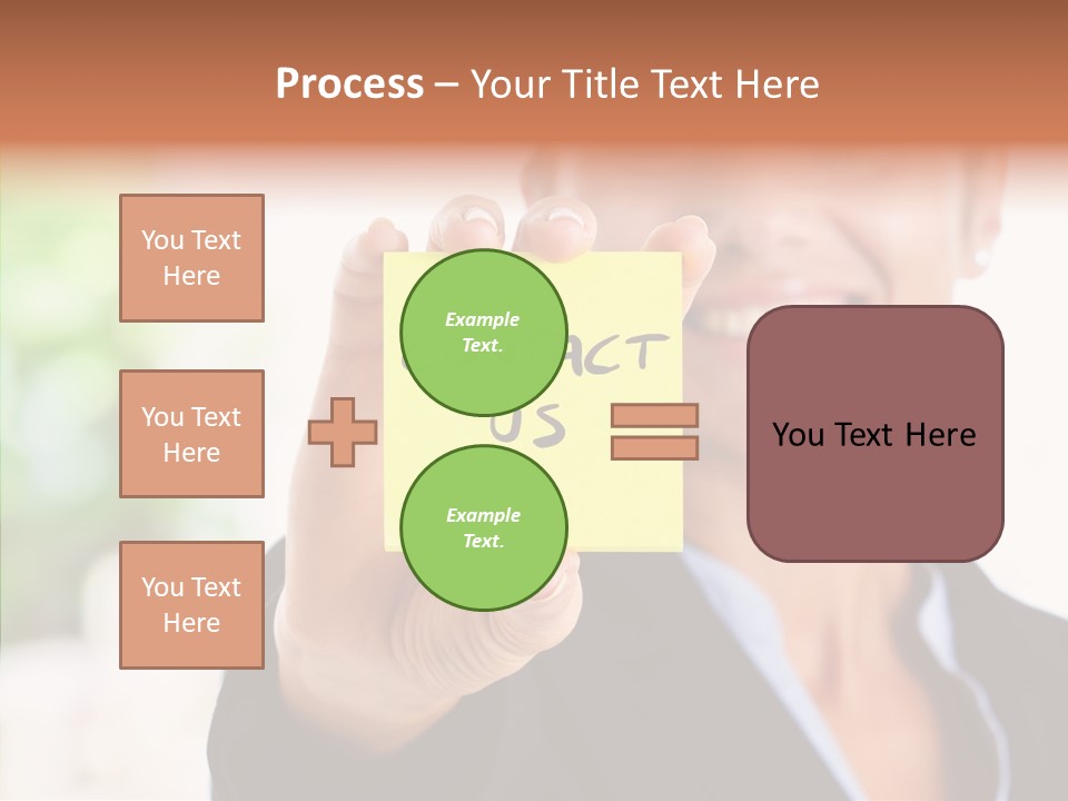 Management Man Positive PowerPoint Template
