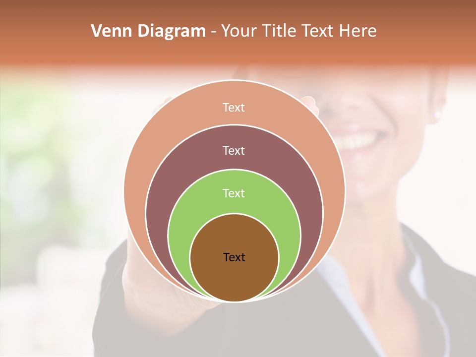Management Man Positive PowerPoint Template