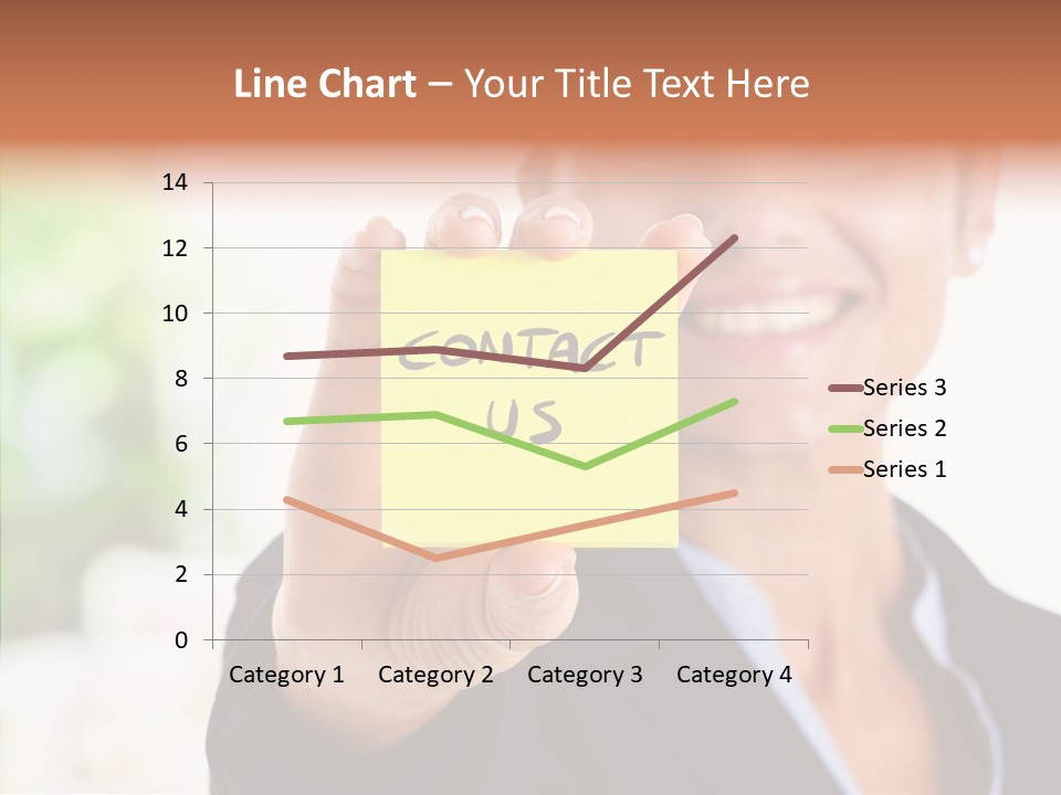 Management Man Positive PowerPoint Template