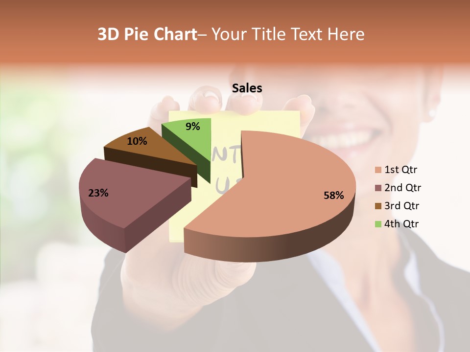 Management Man Positive PowerPoint Template