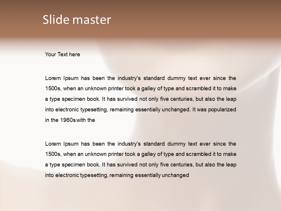 Female Lips Lady PowerPoint Template