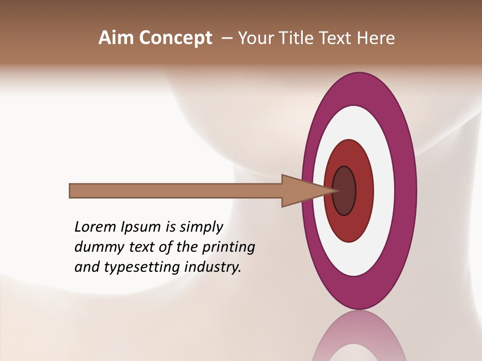 Female Lips Lady PowerPoint Template