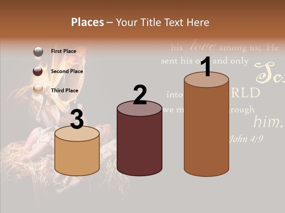 Madonna Savior Nativity PowerPoint Template