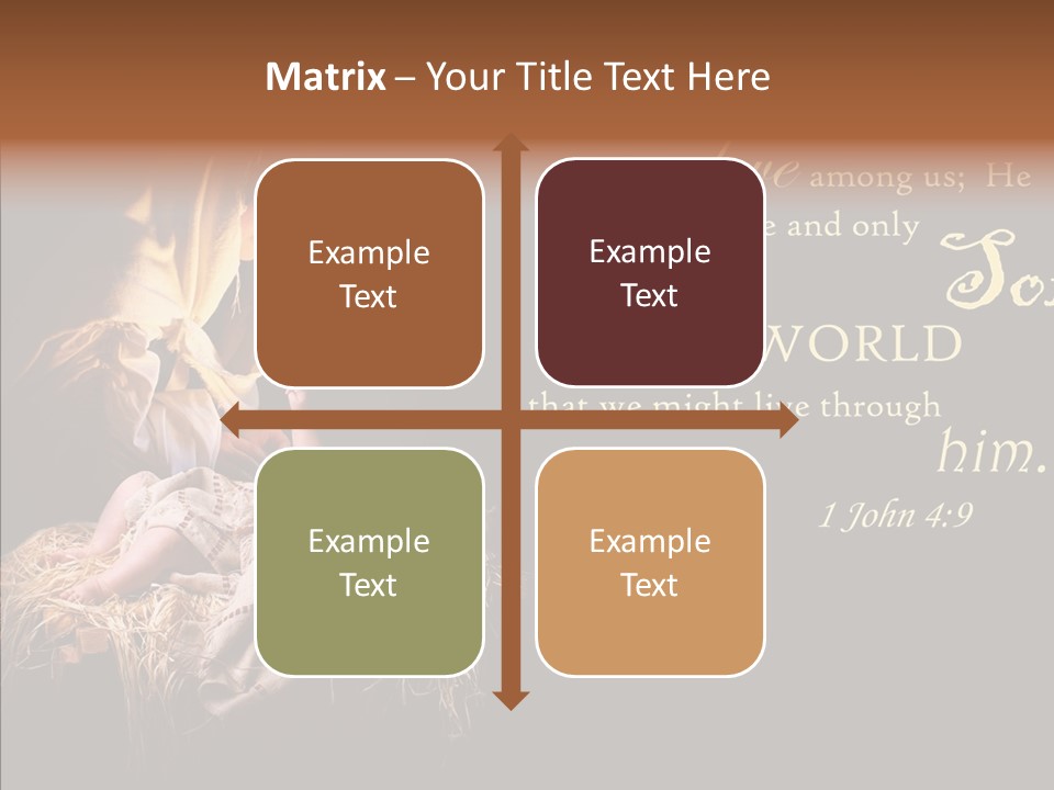 Madonna Savior Nativity PowerPoint Template