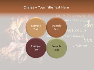 Madonna Savior Nativity PowerPoint Template
