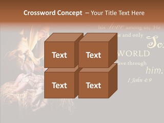 Madonna Savior Nativity PowerPoint Template