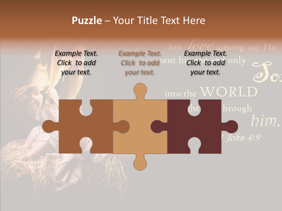 Madonna Savior Nativity PowerPoint Template