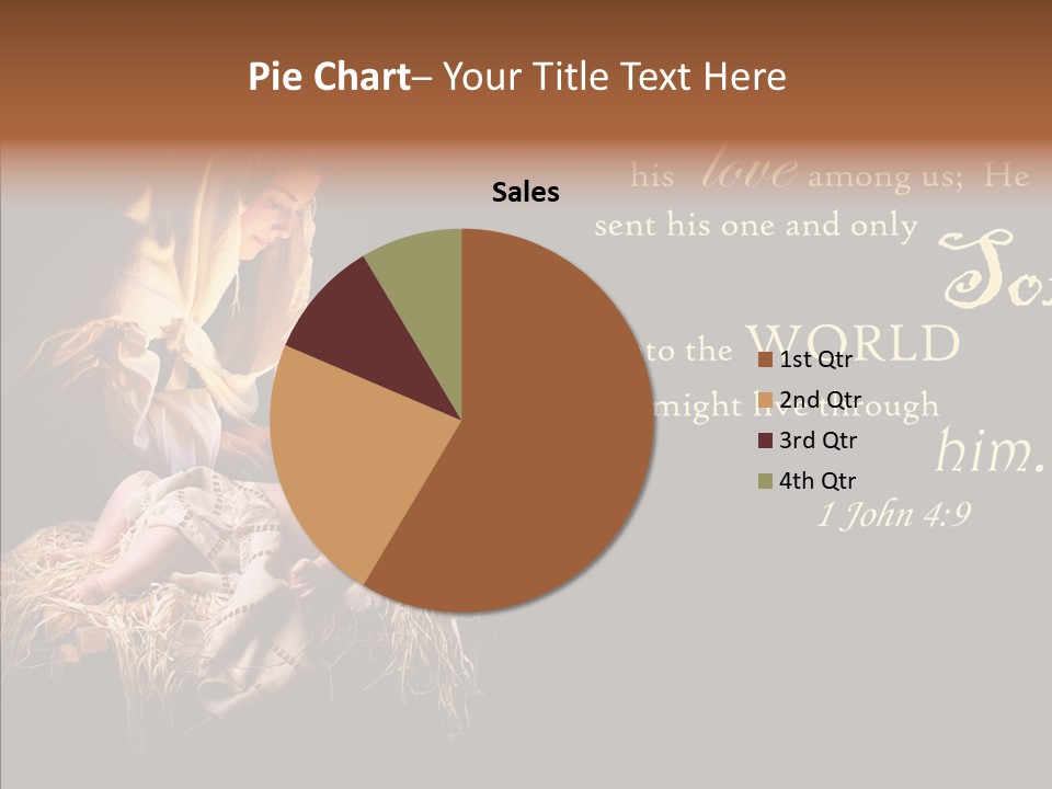 Madonna Savior Nativity PowerPoint Template