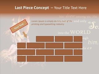 Madonna Savior Nativity PowerPoint Template