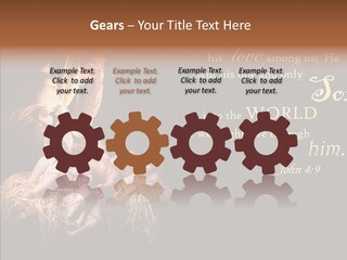 Madonna Savior Nativity PowerPoint Template