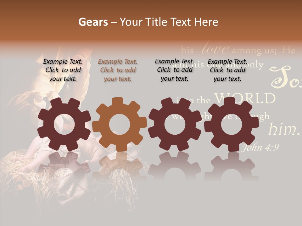 Madonna Savior Nativity PowerPoint Template