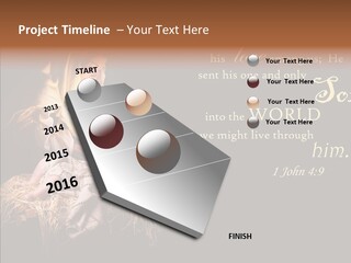 Madonna Savior Nativity PowerPoint Template